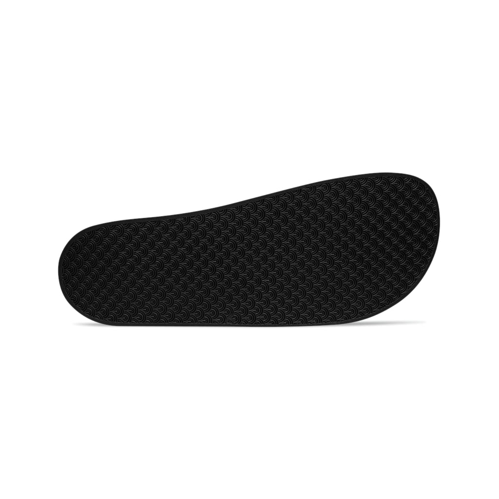 Mens Black Slide Sandals - Grateful Christian Inspiration Affirmation