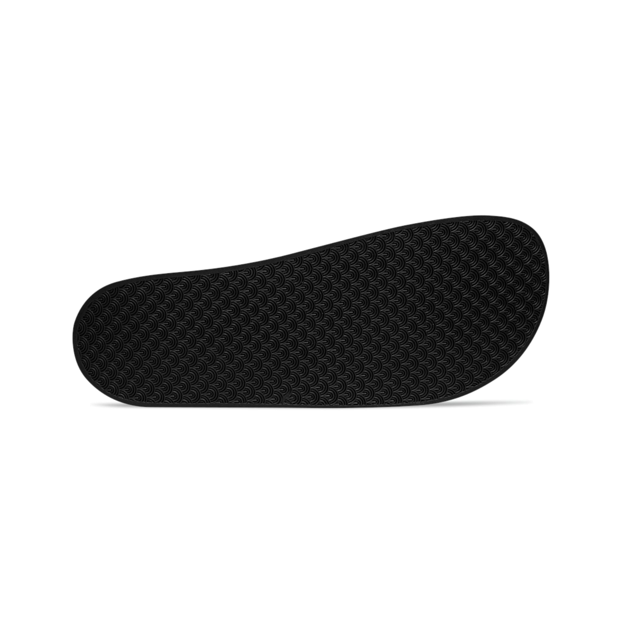 Mens Black Slide Sandals - Grateful Christian Inspiration Affirmation