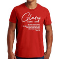 Men’s “Glory” Christian Graphic T-Shirt – Faith-Based Inspirational Tee, Bella Canvas 3001 Soft Cotton Shirt