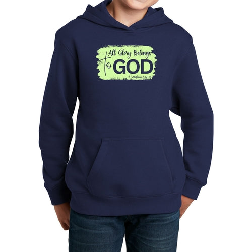 👉 “Christian Hoodie – All Glory Belongs to God | Neon Faith Design 🙏”