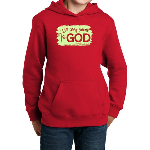 👉 “Christian Hoodie – All Glory Belongs to God | Neon Faith Design 🙏”